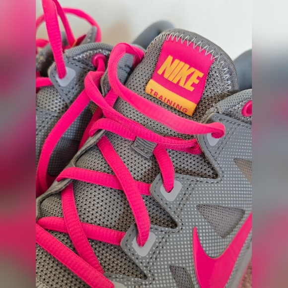 Nike Gray and Pink Athletic Running Shoes - Picture 6 of 8
